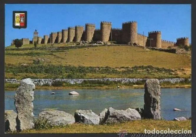 Postkarten: &Aacute;vila. *R&iacute;o Adaja y Murallas* Ed. Fisa n&ordm; 12. Nueva.