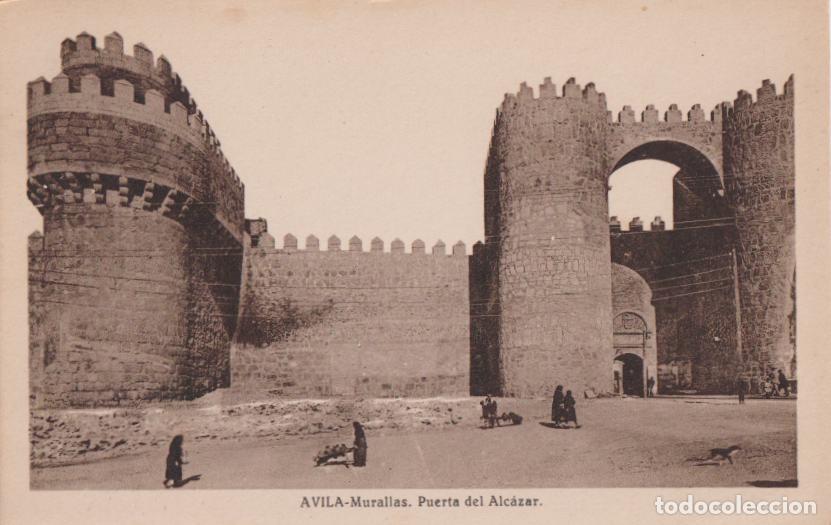 Postales: AVILA, MURALLAS, PUERTA DEL ALC&Aacute;ZAR - ED. E. ALMIRALL 3 - S/C