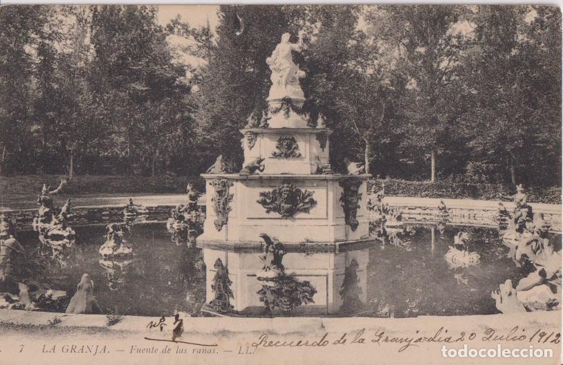 Postales: LA GRANJA, FUENTE DE LAS RANAS - LL N&ordm;7 - ESCRITA 1912
