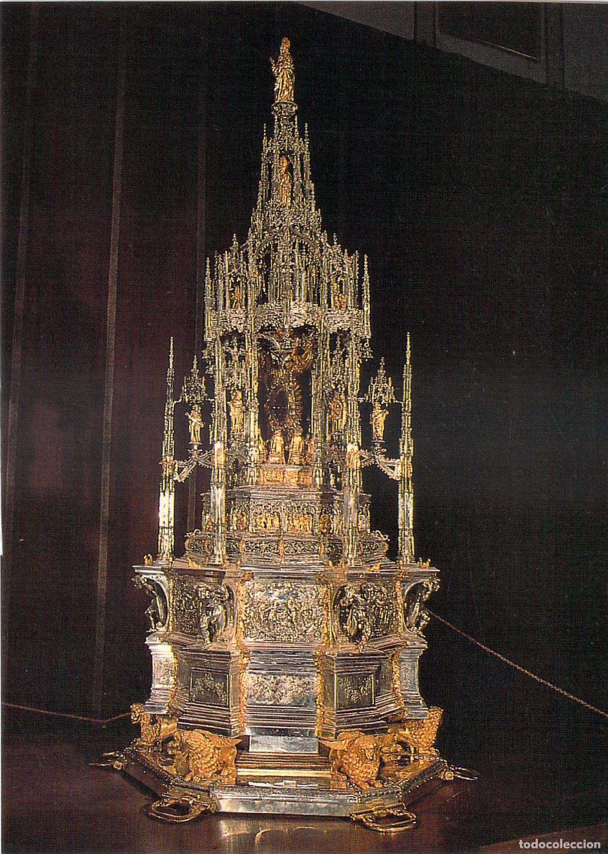 Postales: Postal Zamora Catedral Custodia Procesional C&iacute;rculo de Arfe