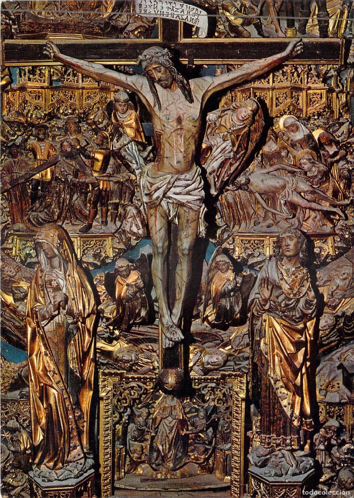 Postales: Postal Retablo de Cristo en la Cartuja de Miraflores, Burgos