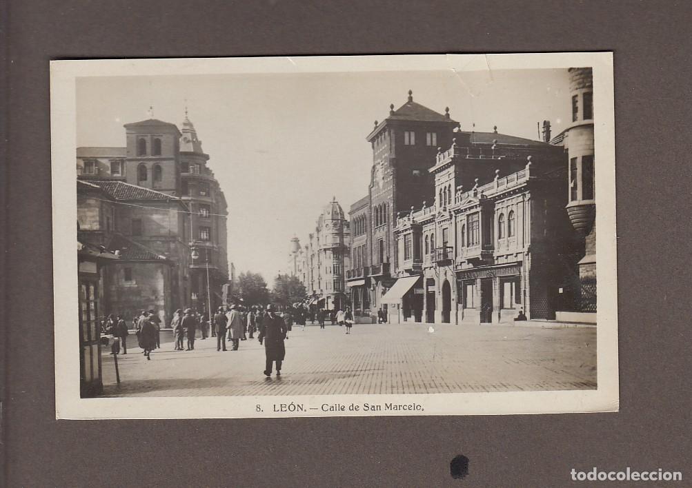 Postkarten: LE&Oacute;N.- CALLE DE SAN MARCELO