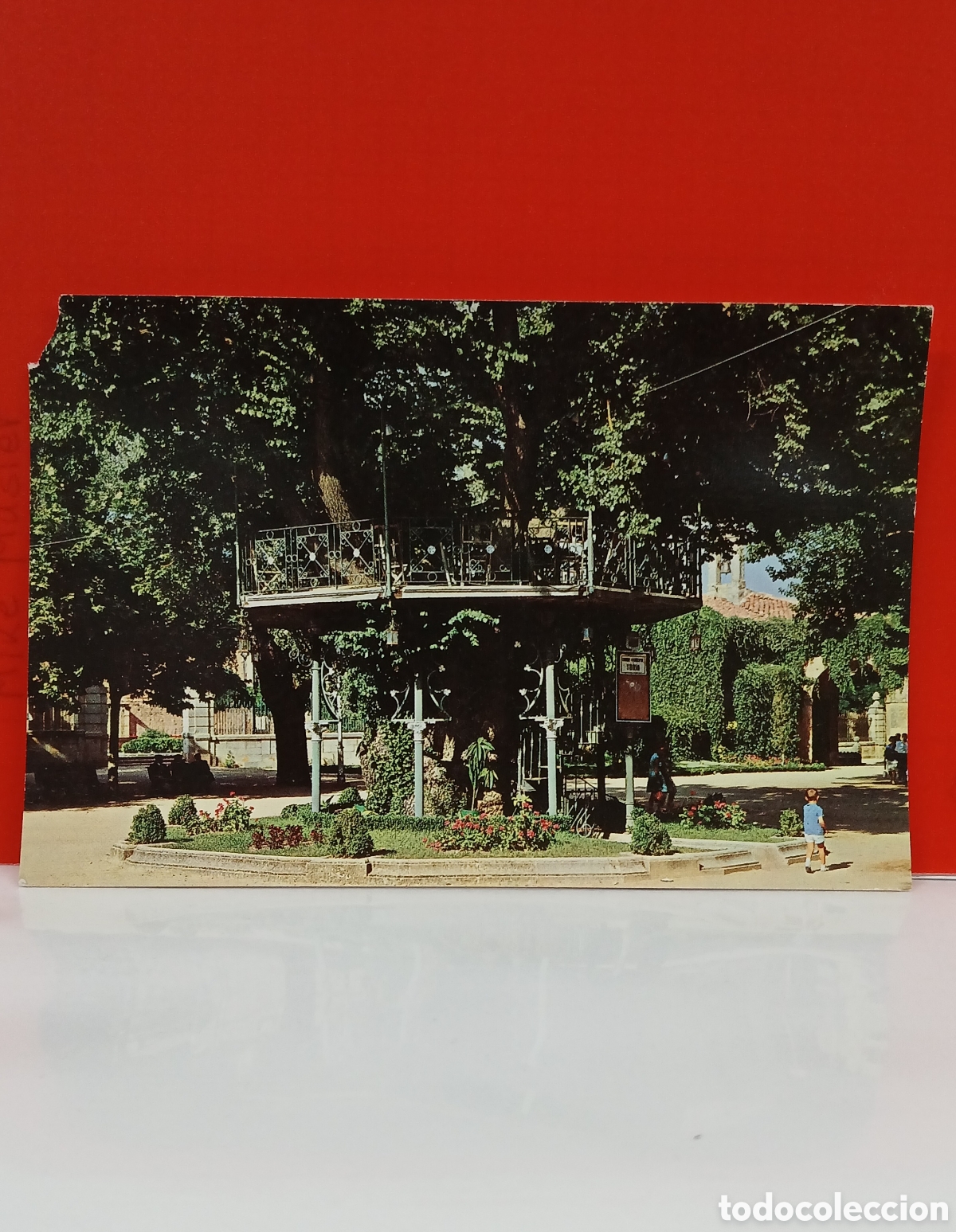Postales: POSTAL ANTIGUA SORIA &rdquo;ALAMEDA DE CERVANTES , ARBOL DE LA MUSICA &rdquo; 1963