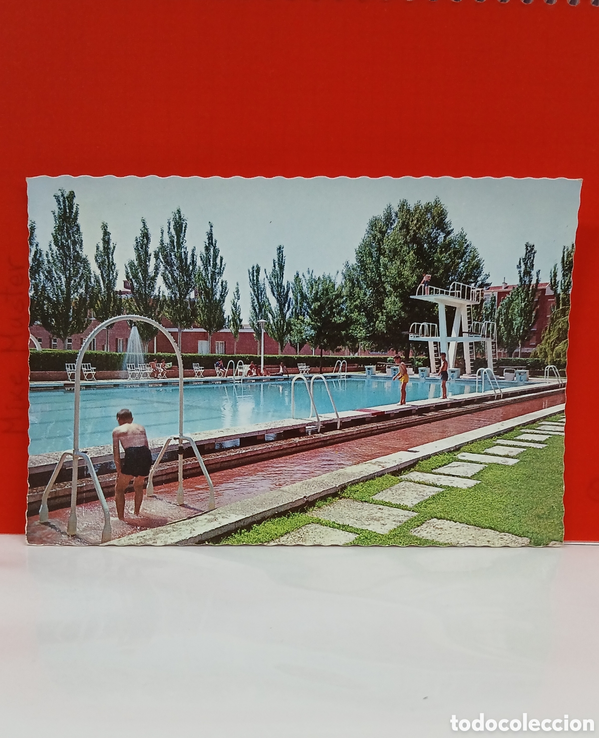 Postales: POSTAL ANTIGUA PALENCIA &rdquo;PISCINA&rdquo; 1961