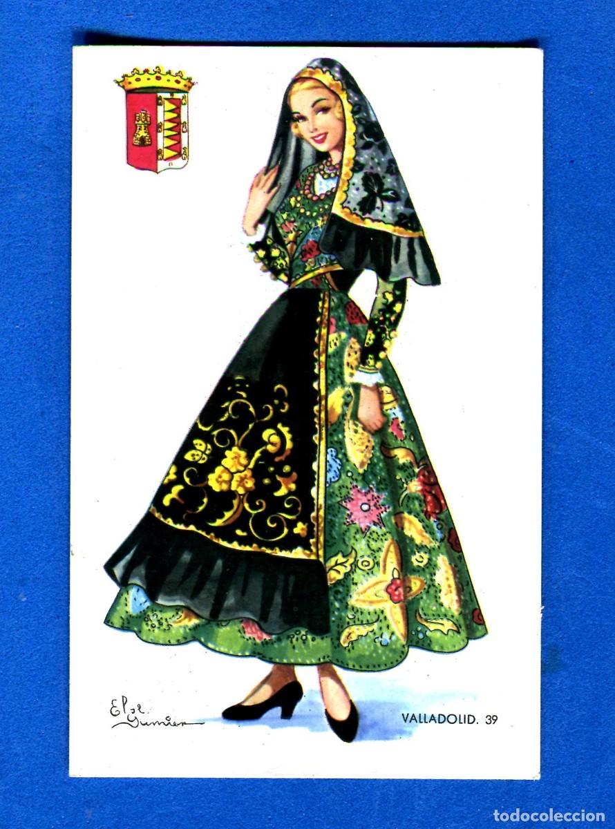 Postais: POSTAL SIN CIRCULAR VALLADOLID 39 TRAJE TIPICO EDITA F. MOLINA