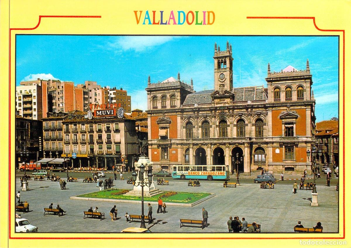 Postales: Postal de la Plaza Mayor y Ayuntamiento de Valladolid