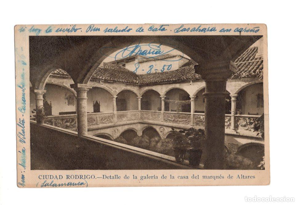 Cartoline: CIUDAD RODRIGO. (SALAMANCA).- DETALLE DE LA GALER&Iacute;A DE LA CASA DEL MARQU&Eacute;S DE ALTARES
