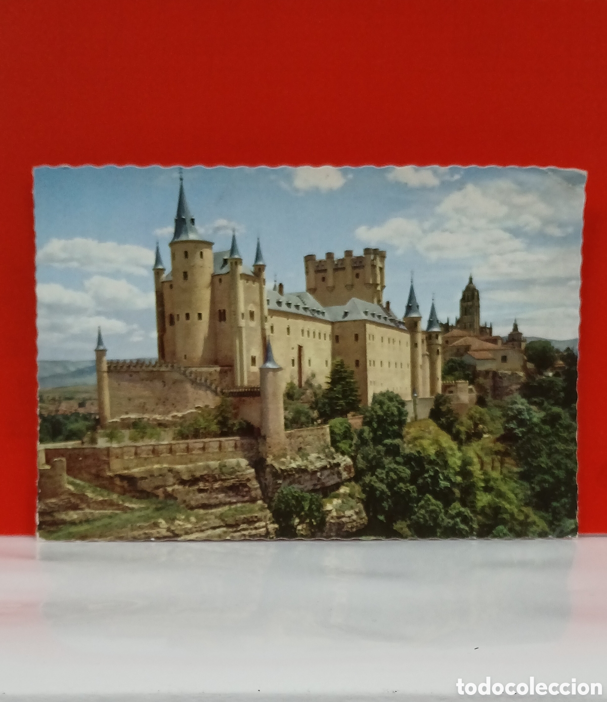 Postales: POSTAL ANTIGUA SEGOVIA &rdquo;EL ALC&Aacute;ZAR Y LA CATEDRAL&rdquo; 1960