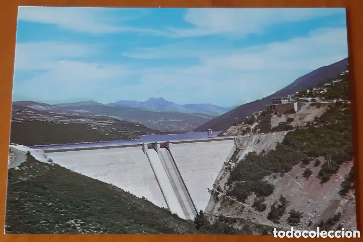 Postales: Postal Velilla del R&iacute;o Carri&oacute;n Palencia. Presa y pantano de Compuerto. Sin escribir. R10024