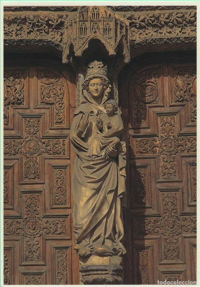 Postales: N&ordm; 161-LE&Oacute;N. La Virgen Blanca. P&oacute;rtico del Oeste. Sin circular. ED. EDILESA