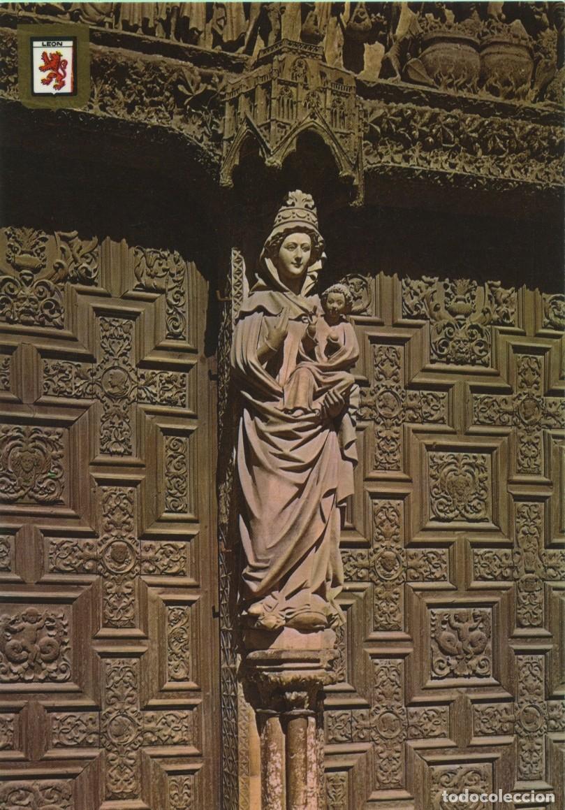 Postales: N&ordm; 51-LE&Oacute;N. Catedral. La Virgen Blanca. Sin circular. ED. SUBIRATS CASANOVAS