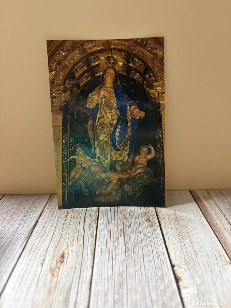Postales: TARJETA POSTAL. PALENCIA. VIRGEN DE SAMO&Ntilde;O. COMUNIDAD DE VALDIVIA Y REVILLA DE POMAR