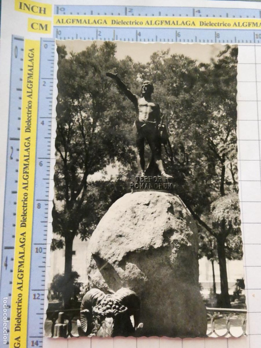 Postales: POSTAL DE ZAMORA. A&Ntilde;OS 30 50. ESTATUA DE VIRIATO 190 ARRIBAS. 2978