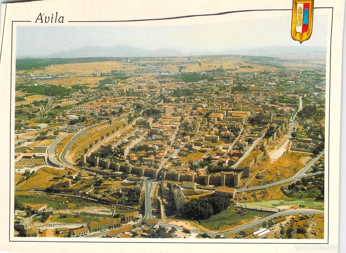 Postales: Postal de &Aacute;vila - Vista A&eacute;rea de las Murallas y la Ciudad