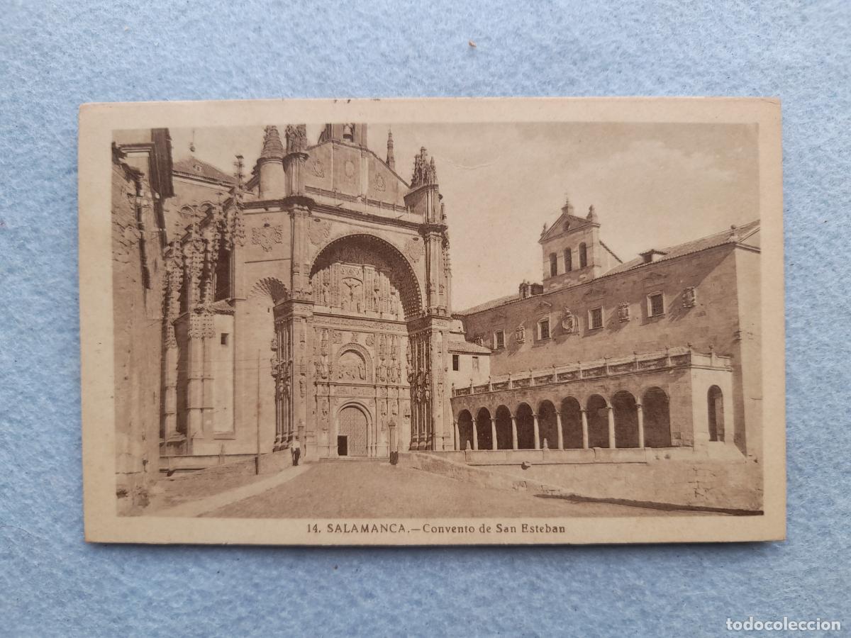 Postales: Salamanca. Convento de San Esteban. Franqueada el 31 de Diciembre de 1944.