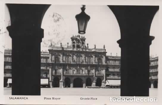 Postales: SALAMANCA ESCRITA PLAZA MAYOR