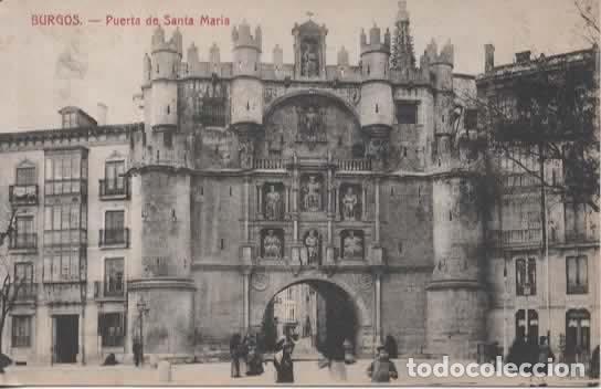 Postales: BURGOS ARCO DE SANTA MARIA ESCRITA
