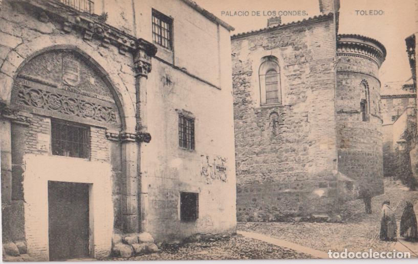 Postales: TOLEDO, PALACIO DE LOS CONDES - FOTOTIPIA DE HAUSER Y MENET - S/C