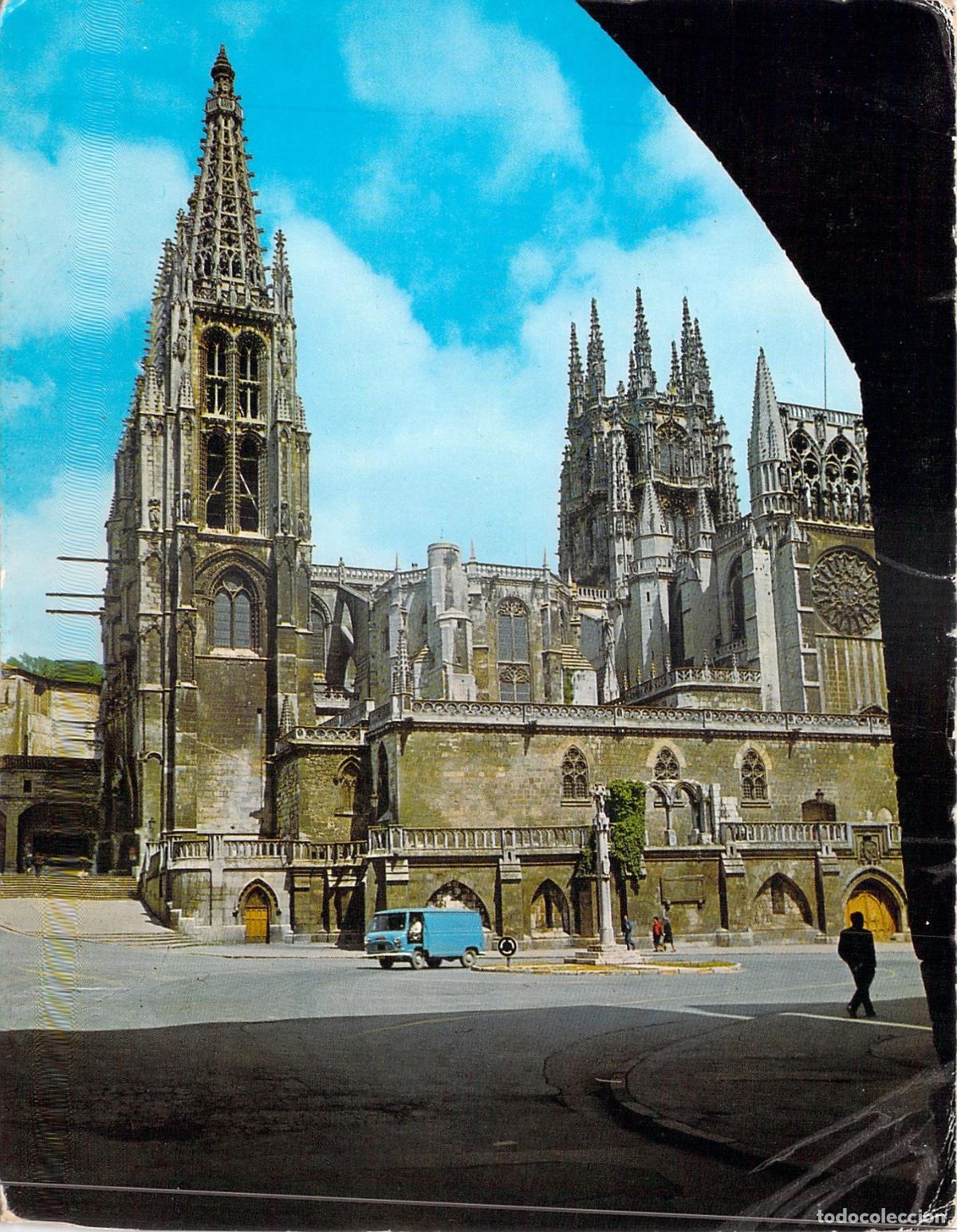Postales: Postal de la Catedral de Burgos desde el Arco de Santa Mar&iacute;a