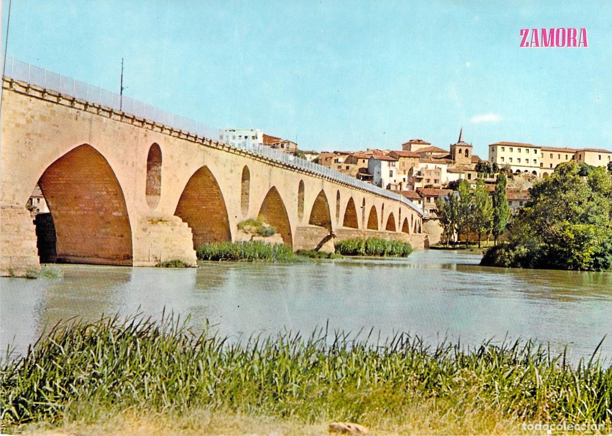 Postales: Postal Zamora Puente de Piedra sobre el R&iacute;o Duero