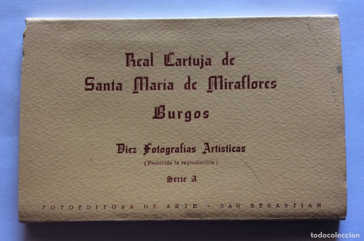 Postcards: &Aacute;LBUM BLOC 10 POSTAL FOTOGR&Aacute;FICAS SERIE A CARTUJA DE MIRAFLORES BURGOS