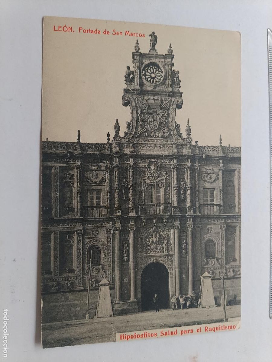 Postales: Le&oacute;n. Publicidad Hipofosfitos Salud para el raquitismo