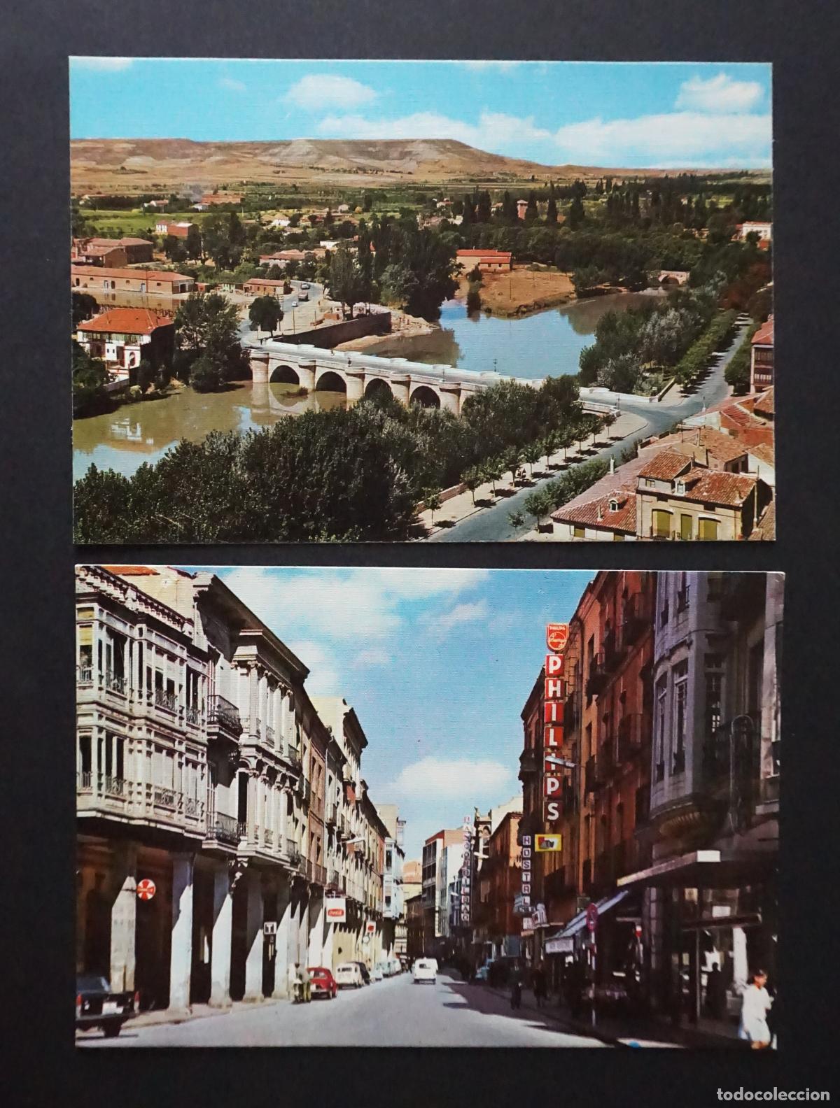 Postales: 2 postales de Palencia, sin circular pero con una nota que pone 1987, ver foto reverso