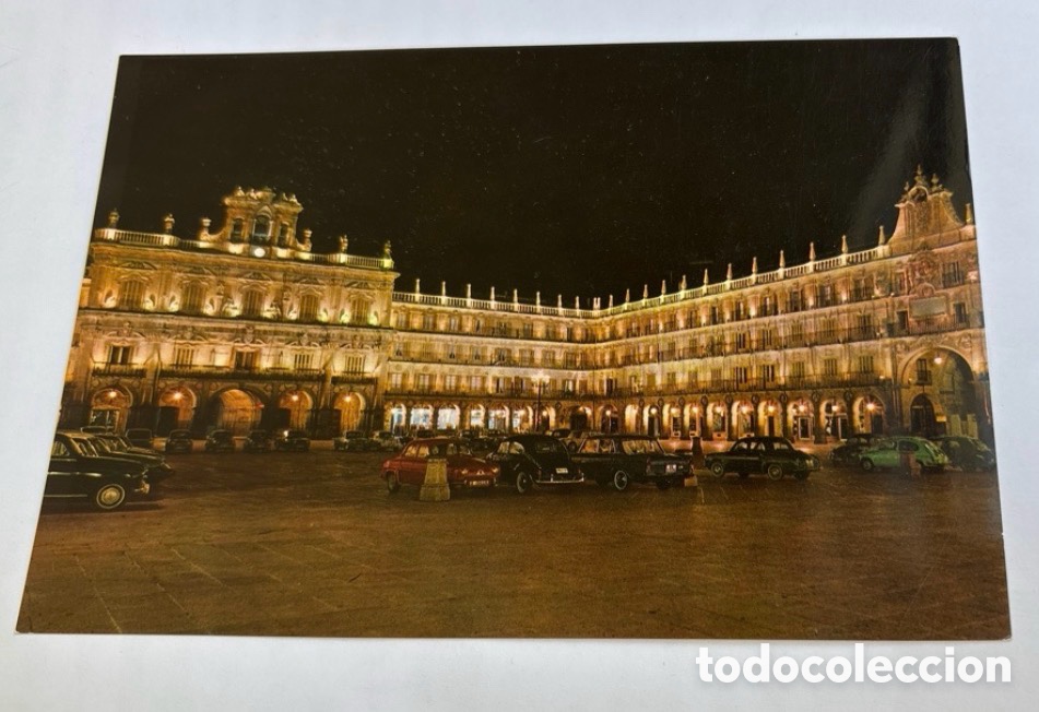 Postales: Salamanca - Plaza Mayor - Ed. Germ&aacute;n Esper&oacute;n n&ordm; 4204. 1965. Coches. Sin circular. ASM