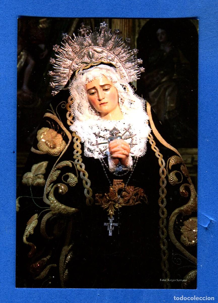 Postales: POSTAL CON ORACION VIRGEN DE LA SOLEDAD SEMANA SANTA DE VALLADOLID V.O.T