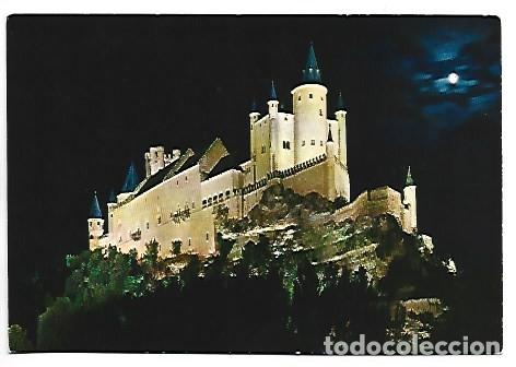 Postales: ALCAZAR. ASPECTO NOCTURNO.- SEGOVIA