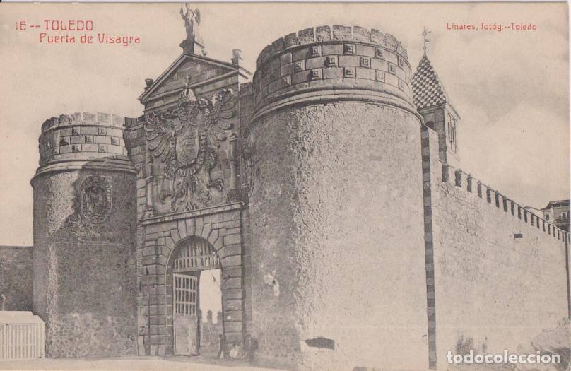Postales: TOLEDO, PUERTA DE VISAGRA - LINARES, FOTOG. N&ordm;16 - S/C