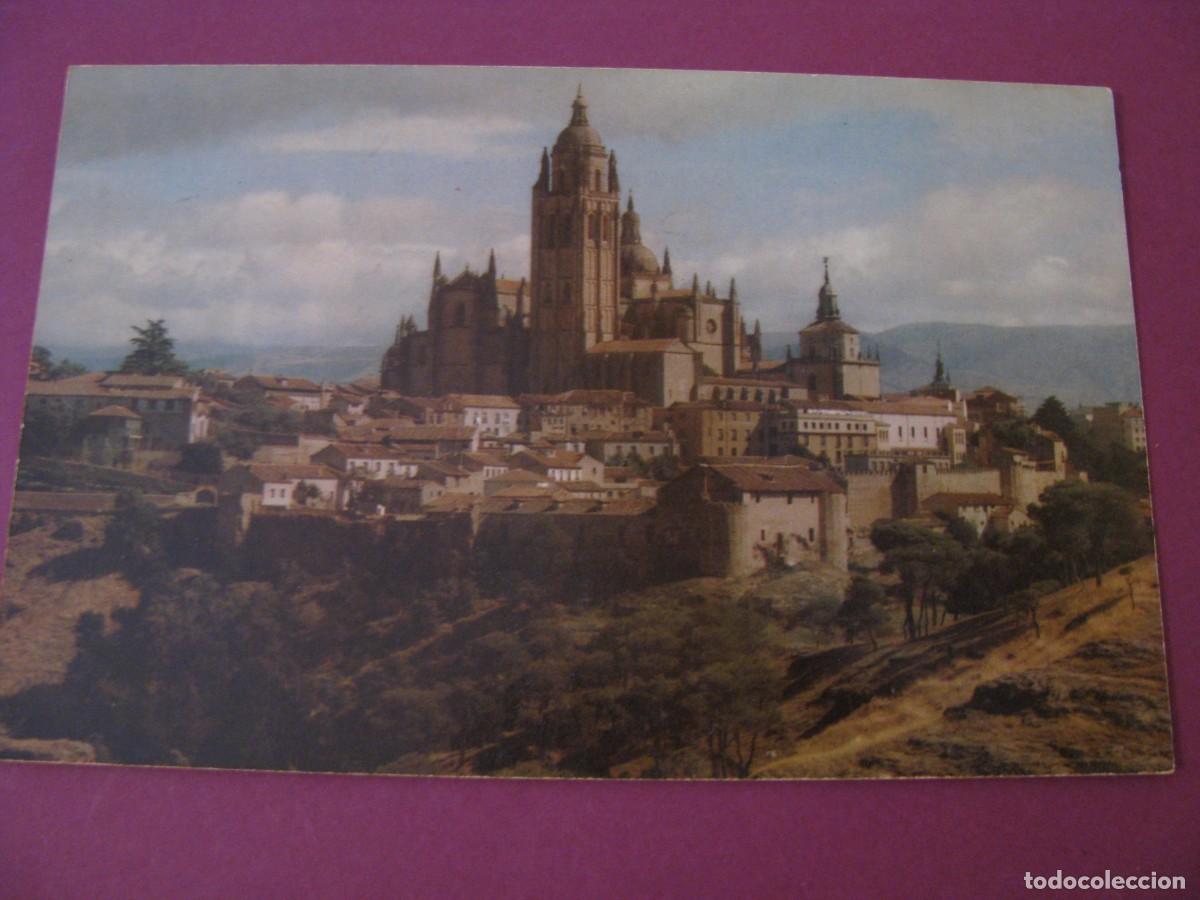 Postales: POSTAL DE SEGOVIA. CATEDRAL Y MURALLAS. MANIPEL. ESCRITA 1963