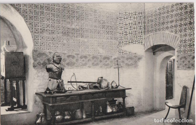 Postales: COCA (SEGOVIA) CASTILLO, DETALLE DE LA SALA DE ARMAS - H.FOURNIER N&ordm;28 - S/C