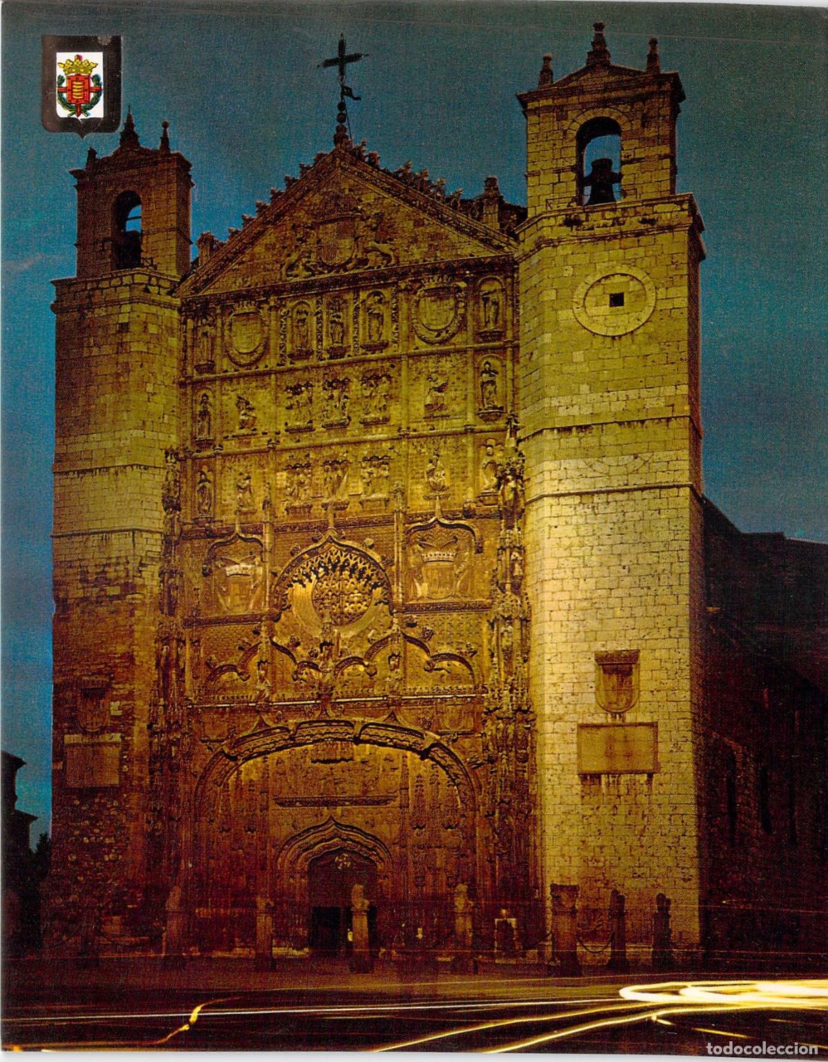 Postales: Postal Iglesia de San Pablo en Valladolid Vista Nocturna