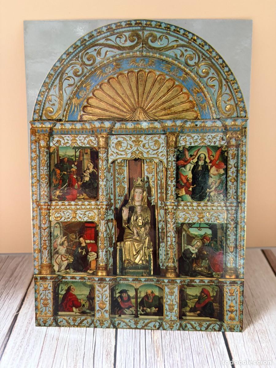 Postales: TARJETA POSTAL. BURGOS. MUSEO DIOCESANO. RETABLO DE LA VIRGEN. PINTURA SOBRE TABLA. SIGLO XVI