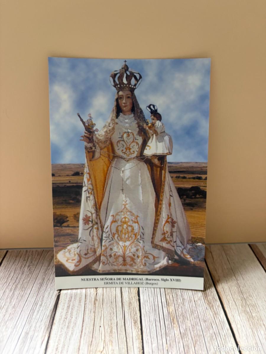 Postales: TARJETA POSTAL. RELIGIOSA. BURGOS. ERMITA DE VILLAHOZ. NTRA. SRA. DE MADRIGAL.