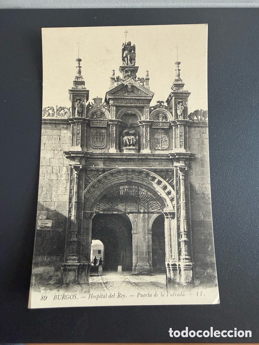 Postales: Postal Burgos. Hospital del Rey - Puerta de la entrada