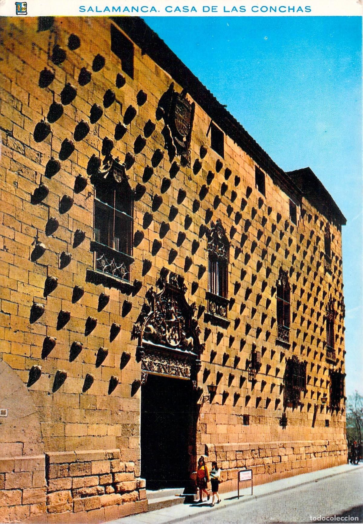Postales: Postal de la Casa de las Conchas en Salamanca