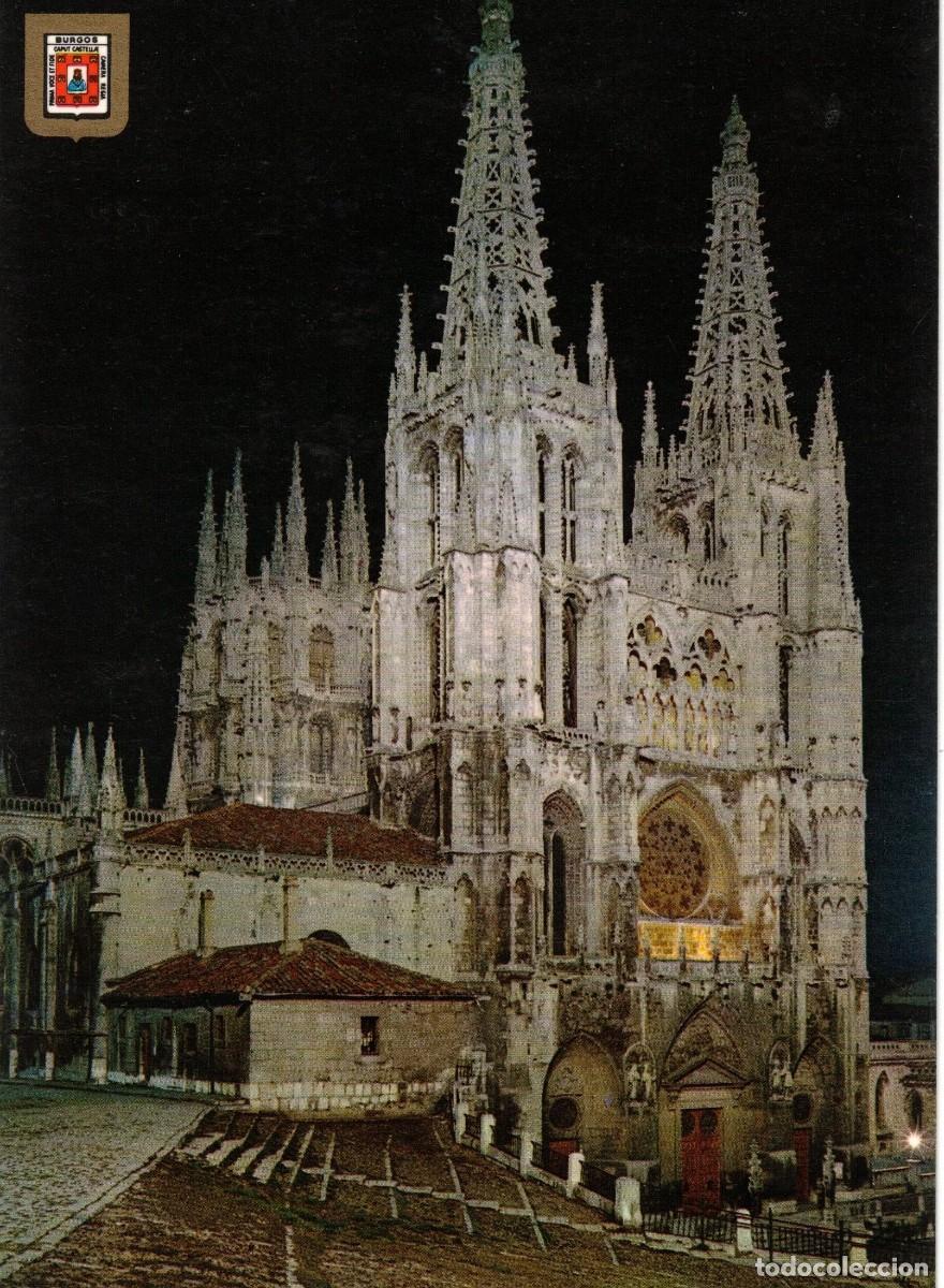 Postales: :::: PH348 - POSTAL - BURGOS - CATEDRAL - VISTA NOCTURNA