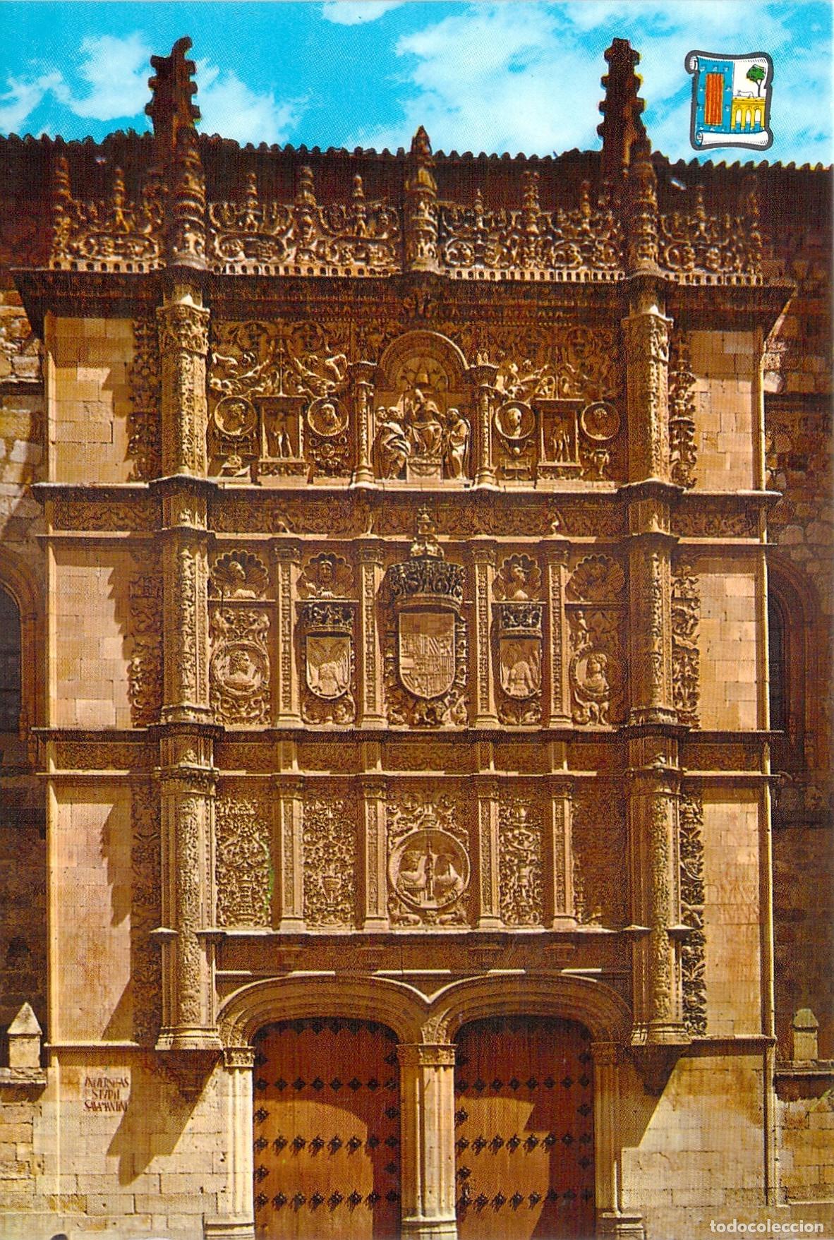 Postales: Postal de la Fachada de la Universidad de Salamanca