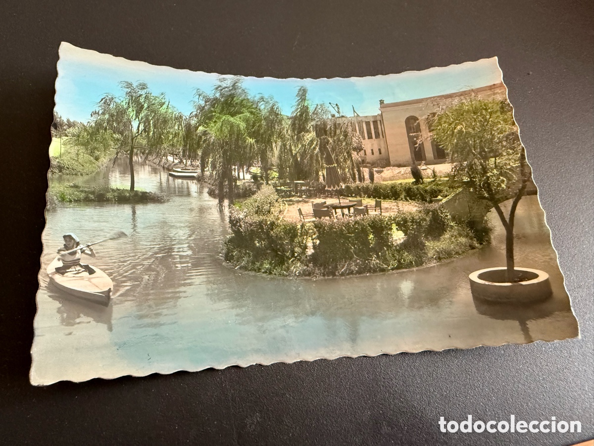 Postales: Postal. Coloreada BURGOS. Ciudad Deportiva Canal N&aacute;utico