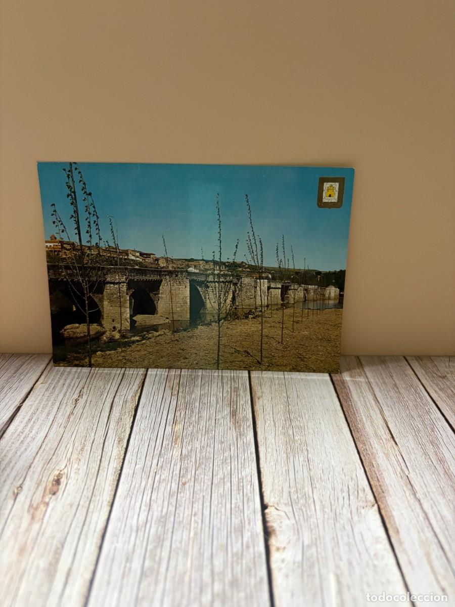 Postales: TARJETA POSTAL. VALLADOLID. N&ordm; 6.- SIMANCAS. PUENTE ROMANO Y VISTA PANOR&Aacute;MICA. A. SUBIRATS CASANOVAS