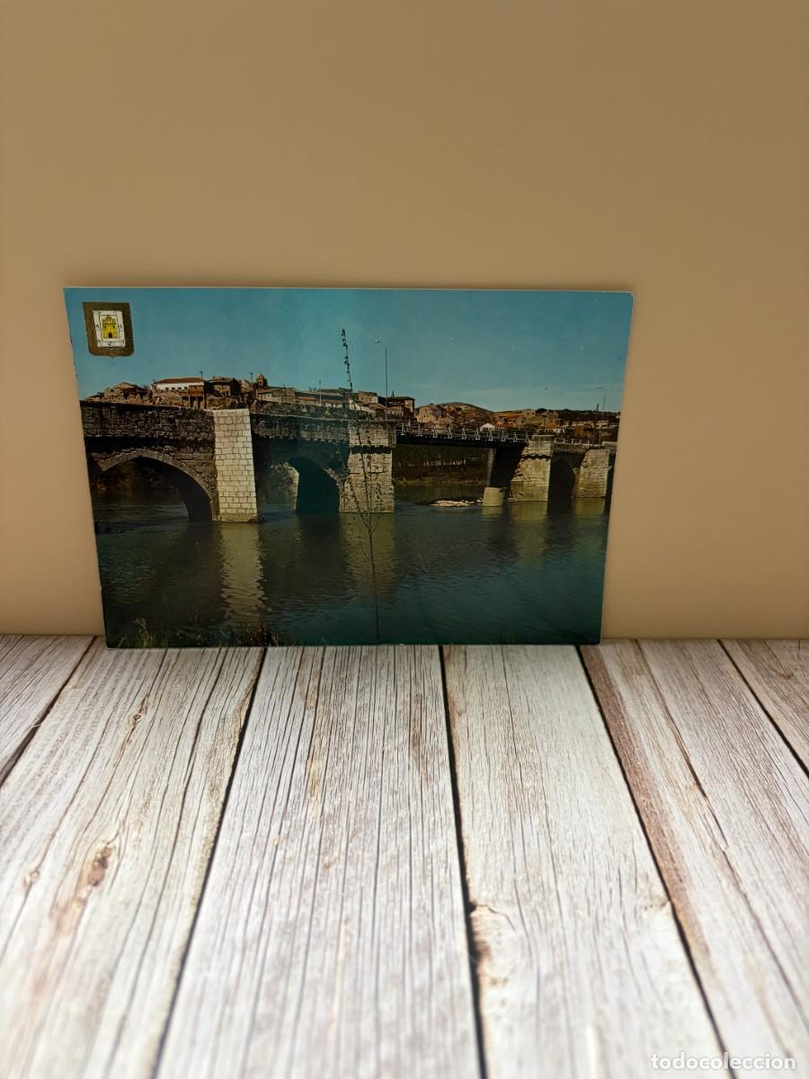 Postales: TARJETA POSTAL. VALLADOLID. N&ordm; 7.- SIMANCAS. PUENTE ROMANO SOBRE EL R&Iacute;O PISUERGA. A. SUBIRATS