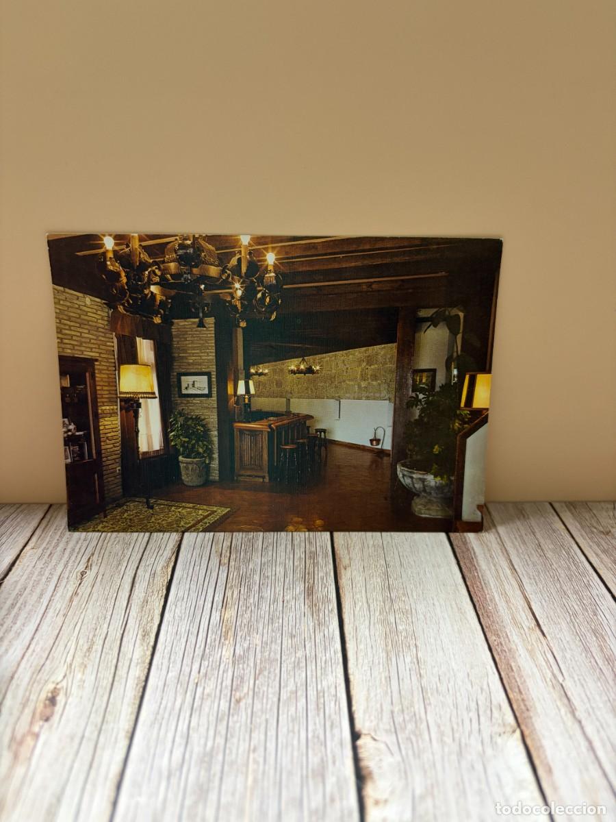 Postales: TARJETA POSTAL. PALENCIA. N&ordm; 2.- CASTILLO DE MONZON. ENTRADA AL HOTEL. EDICIONES SICILIA