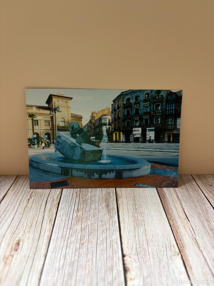 Postales: TARJETA POSTAL. VALLADOLID. 2.- FUENTE. PLAZA ESPA&Ntilde;A. EULOGIO ORTIZ.