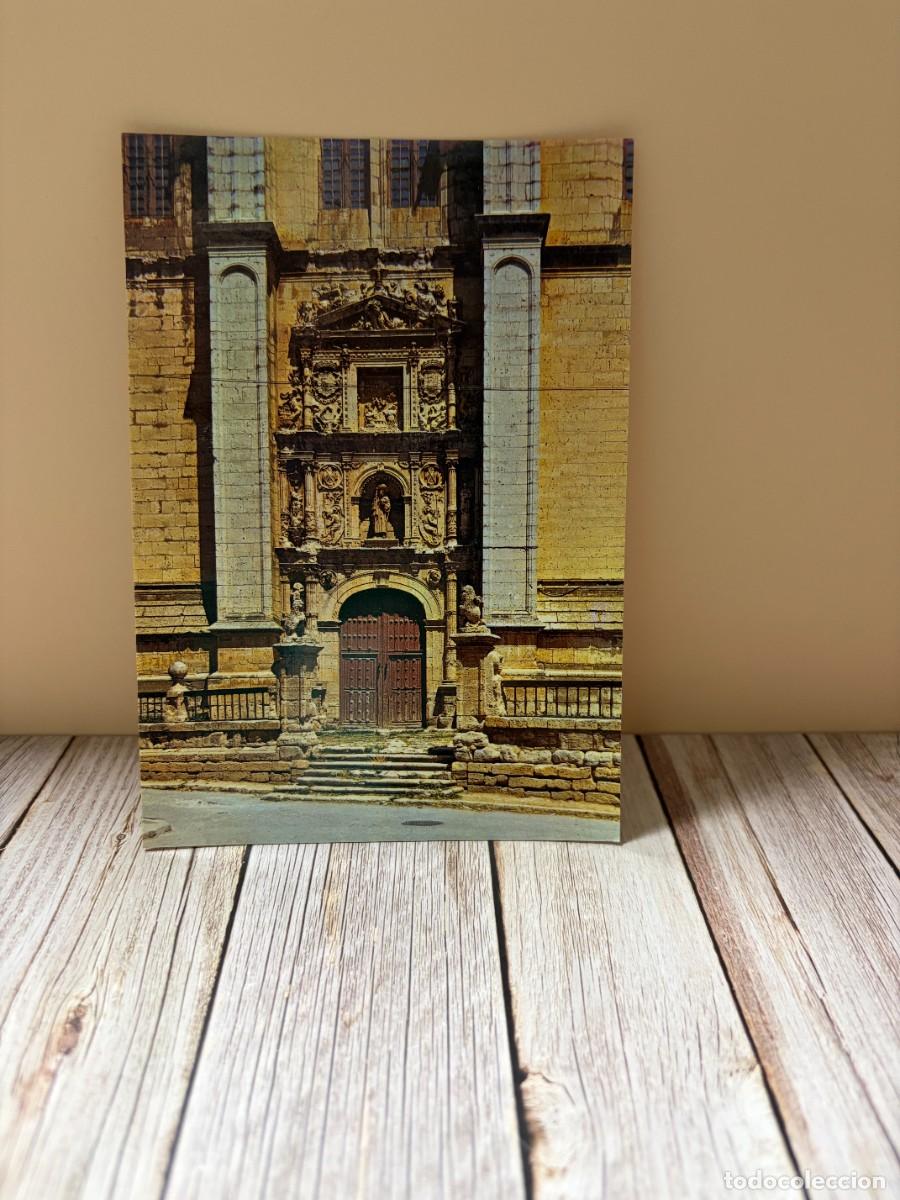 Postales: TARJETA POSTAL. VALLADOLID. N&ordm; 3.- MEDINA DE RIOSECO. FACHADA PLATERESCA DE LA IGLESIA DE SANTIAGO.