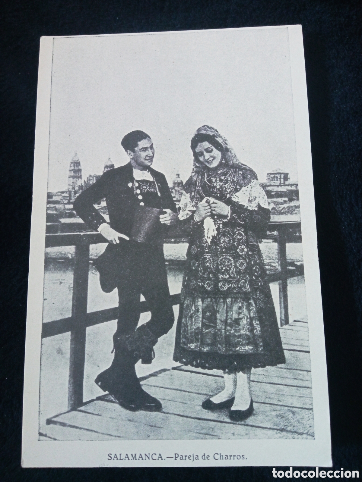 Postales: Antigua postal fotogr&aacute;fica, Salamanca, Pareja de Charros
