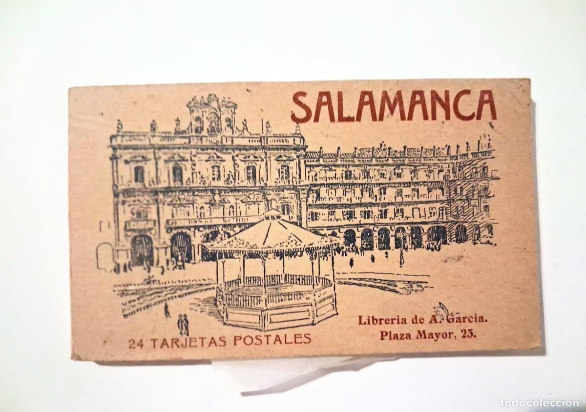Postales: bloc album 24 tarjetas postales Salamanca, libreria de A. Garcia plaza Mayor 23