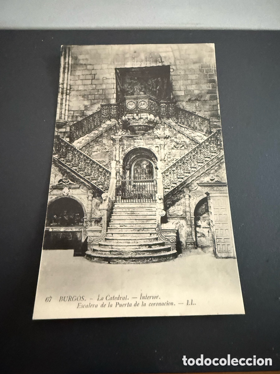Postales: Postal BURGOS. La Catedral. Interior. Escalera de la puerta de la coronaci&oacute;n