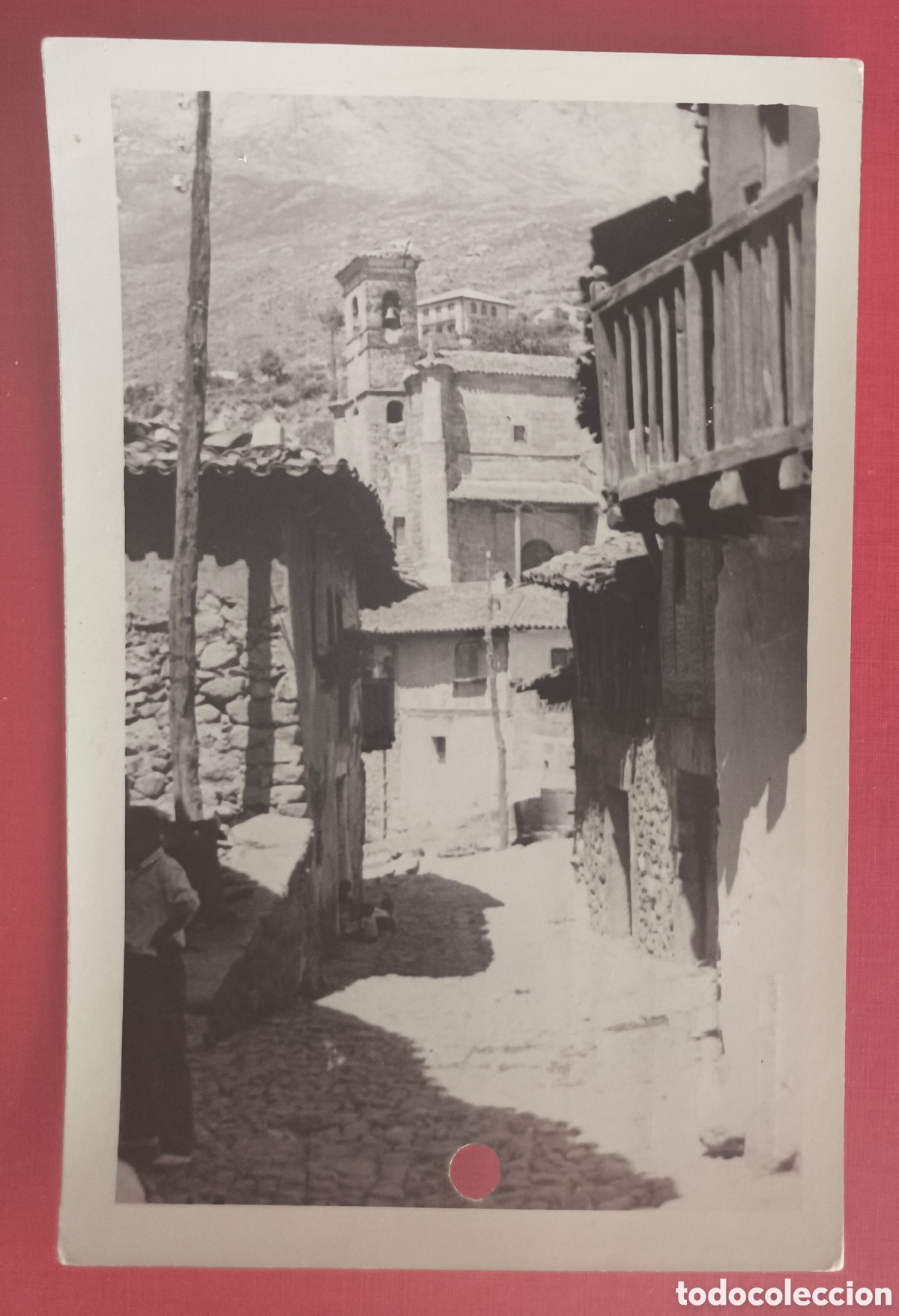 Postales: CUEVAS DEL VALLE CALLE EMPEDRADA POSTAL FOTOGR&Aacute;FICA FOTOGRAF&Iacute;A ALBERTO AVILA C. 1960